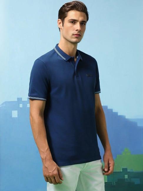 louis philippe navy slim fit polo t-shirt