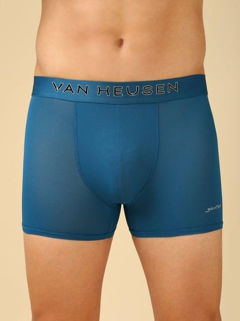 van heusen blue skinny fit trunks