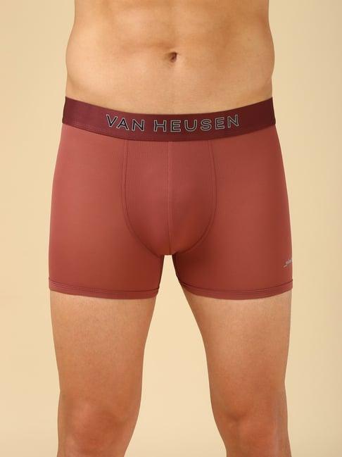 van heusen brown skinny fit trunks