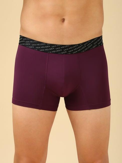 van heusen purple regular fit trunks