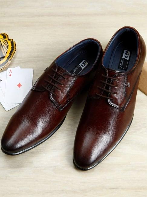 id men's brown derby shoes