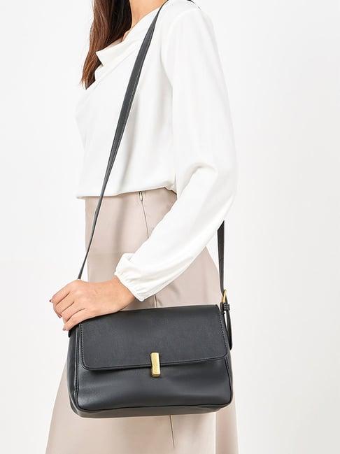 styli black shoulder bag