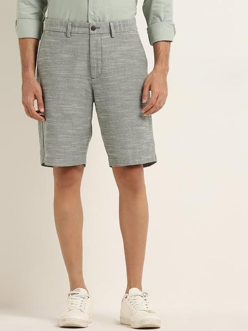 ascot by westside sage relaxed-fit mid-rise cotton shorts