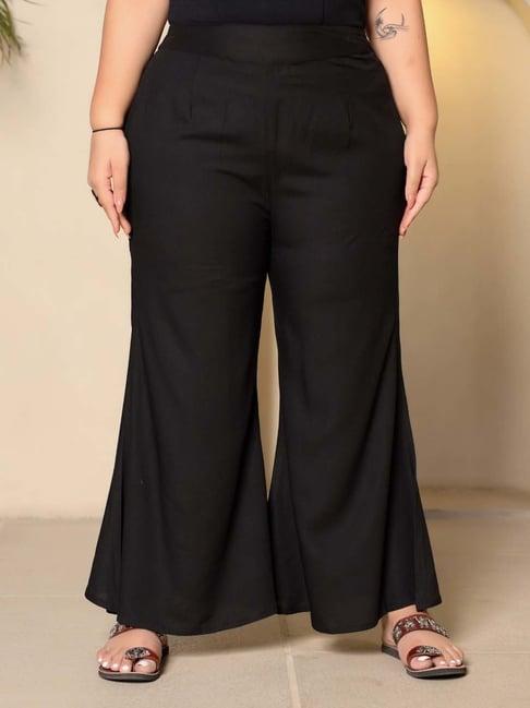 juniper black mid rise palazzos