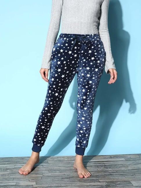 sweet dreams navy printed lounge pants