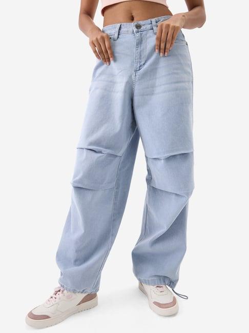 the souled store blue blended regular fit jeans