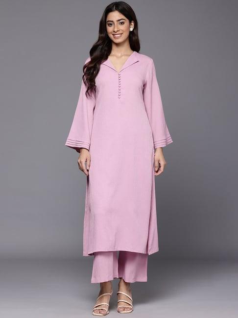 varanga mauve kurta pant set