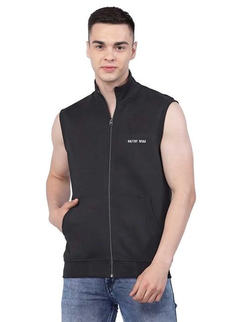 kalt black regular fit jacket