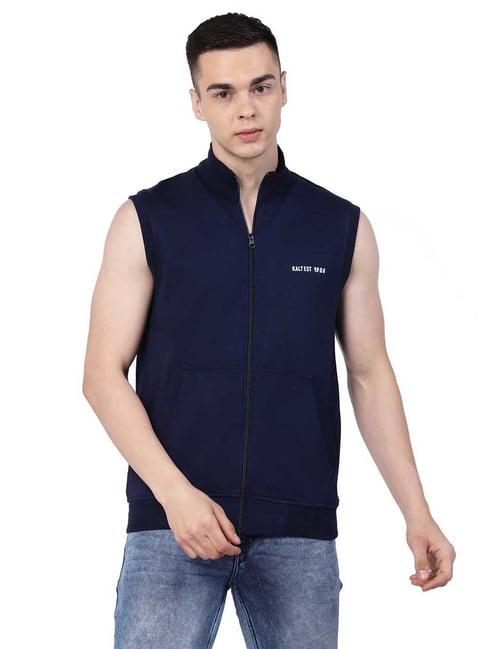 kalt navy regular fit jacket