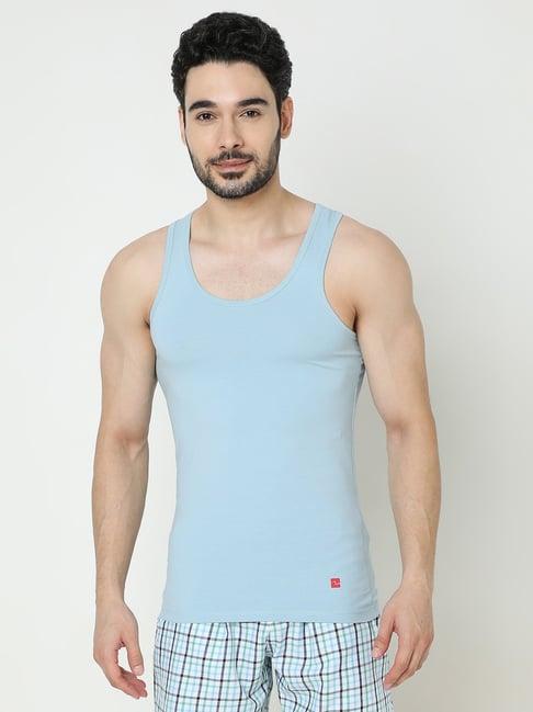 underjeans by spykar light blue vest