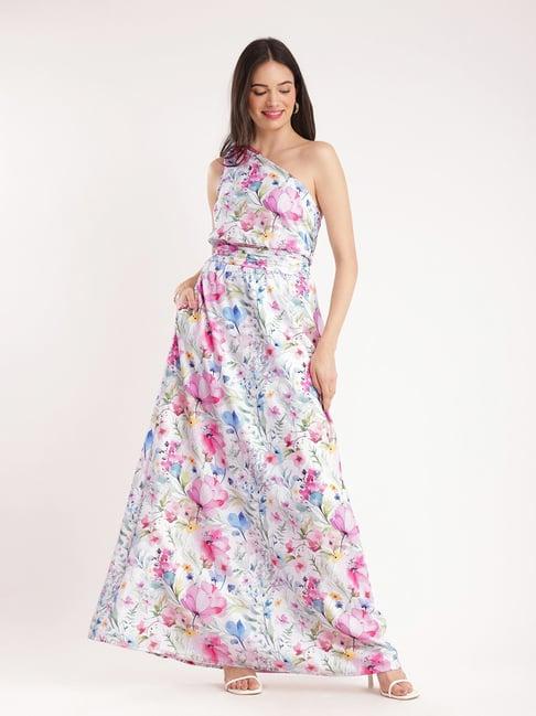 fablestreet multicolor floral print maxi dress