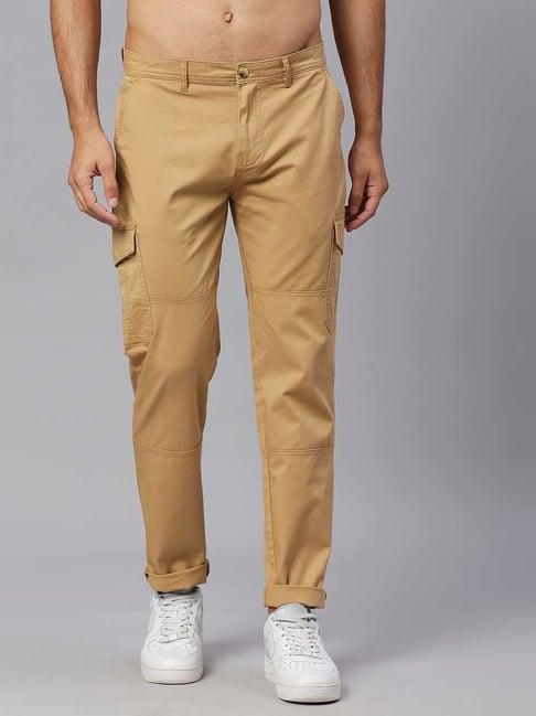 thomas scott beige slim fit cargos