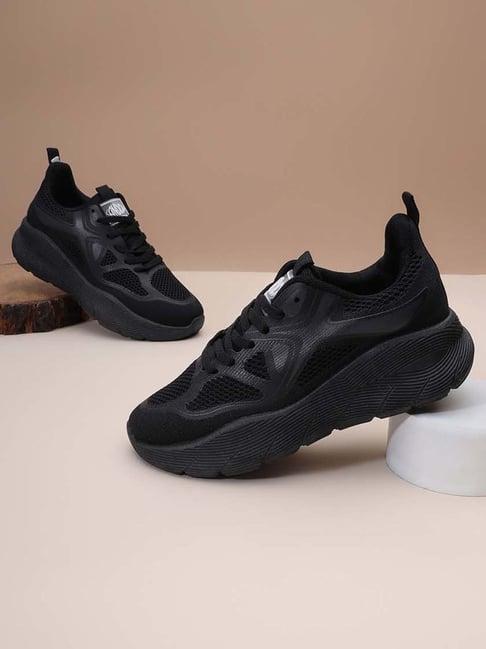 truffle collection women's black casual sneakers