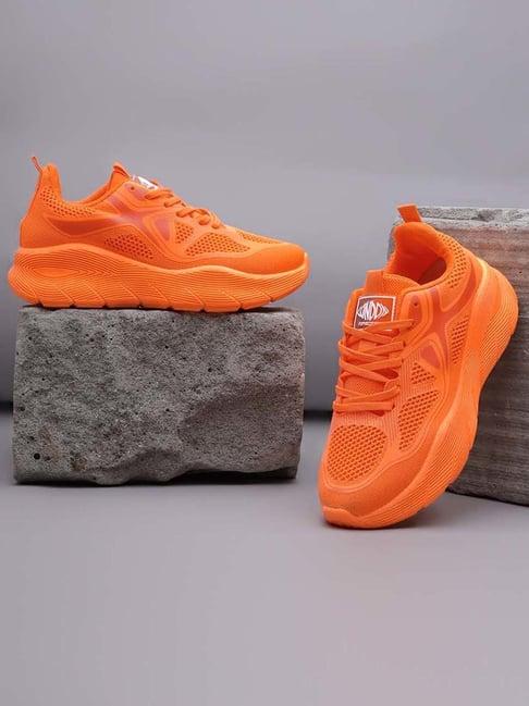 truffle collection women's orange casual sneakers