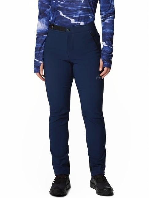 columbia blue mid rise pants