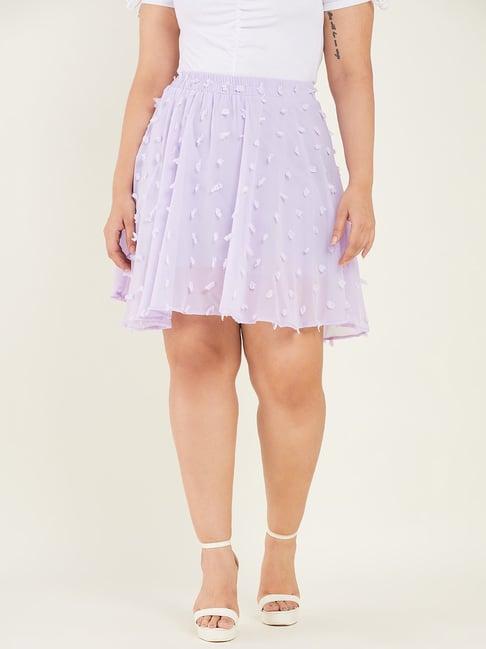 curve by kassually lavender above knee skirt