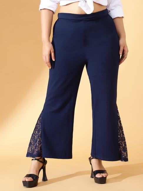 curve by kassually navy relaxed fit pants