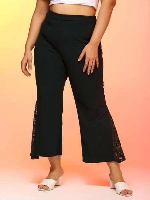 curve by kassually green relaxed fit pants