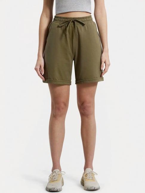 jockey burnt olive cotton sports shorts