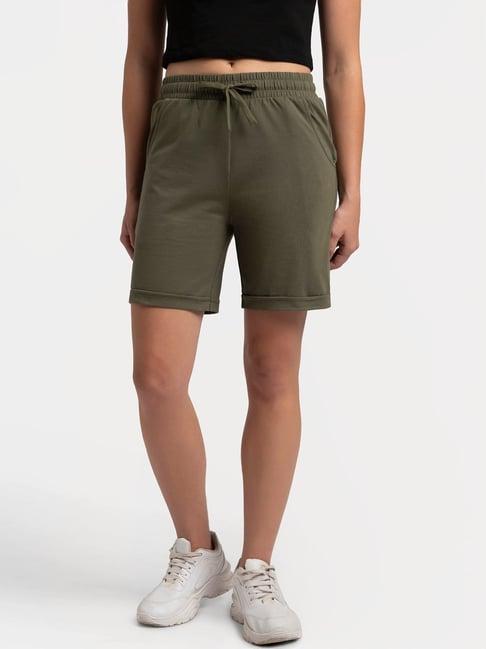 jockey beetle green cotton shorts