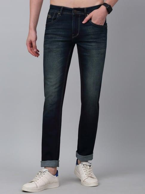 cantabil green regular fit jeans