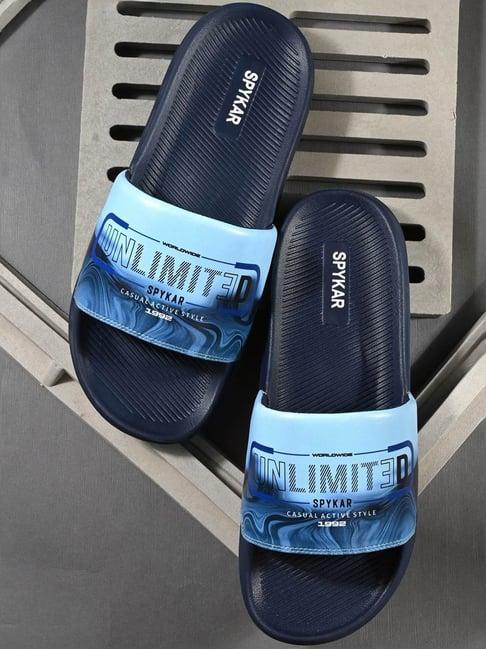 spykar men's camden blue slides