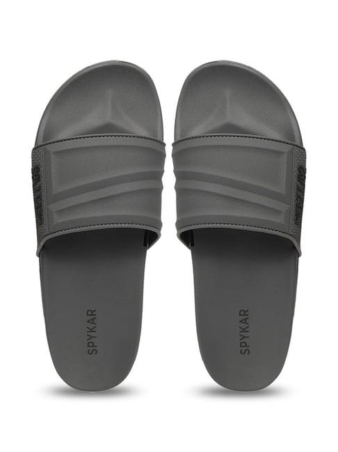 spykar men's walt grey slides