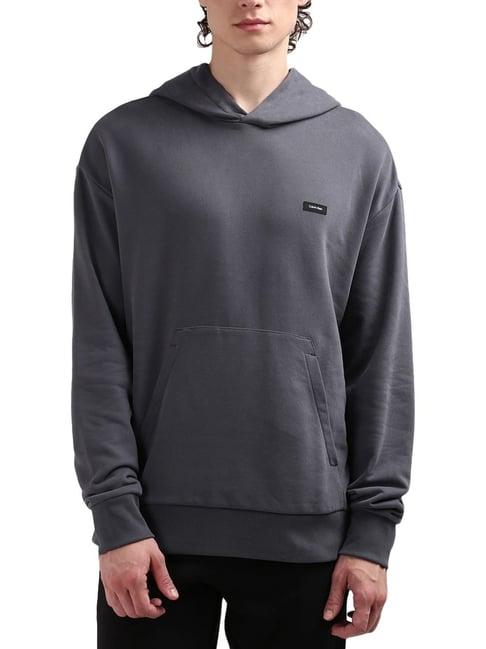 calvin klein grey cotton comfort fit sweatshirt