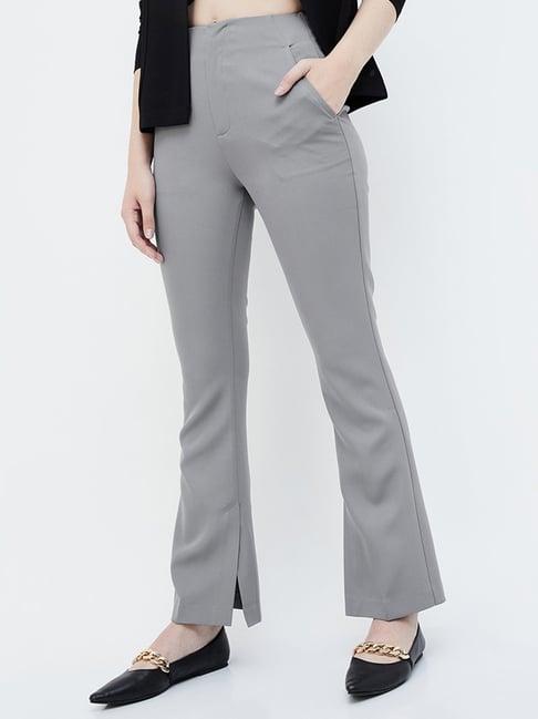 code by lifestyle grey relaxed fit pants