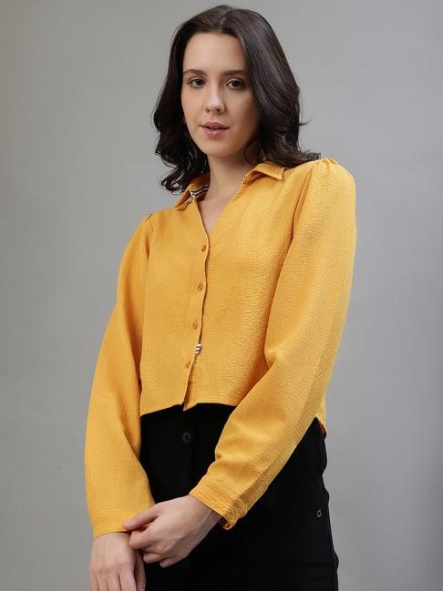 iconic yellow regular fit top