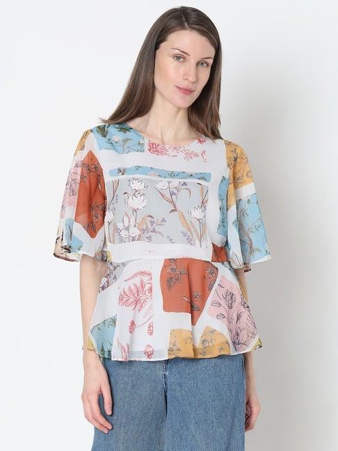 vero moda multi printed top