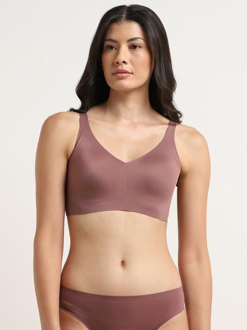 wunderlove by westside brown seam-free invisible padded bra