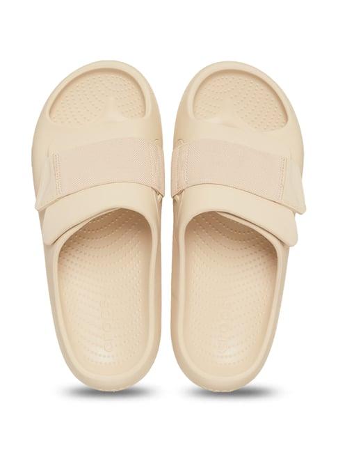 crocs men's mellow beige slides