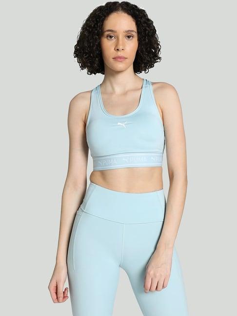 puma blue sports bra