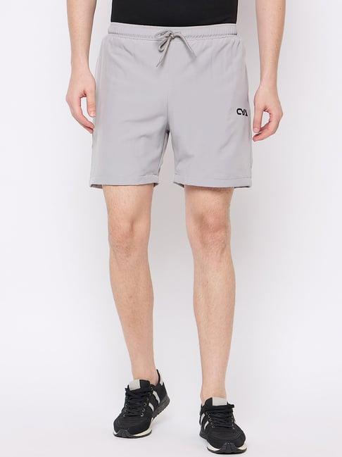 club york light grey regular fit sports shorts