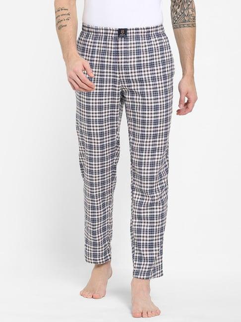 urban scottish multicolored regular fit checks lounge pants