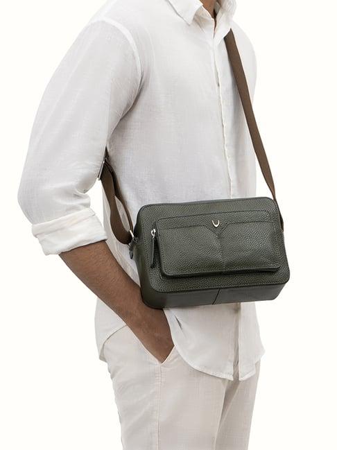 hidesign eoss ss 24 olive textured medium cross body bag