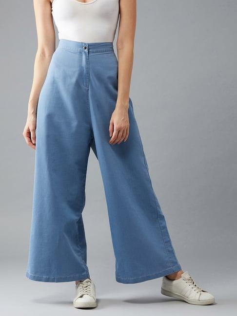 dolce crudo blue denim relaxed fit high rise pants