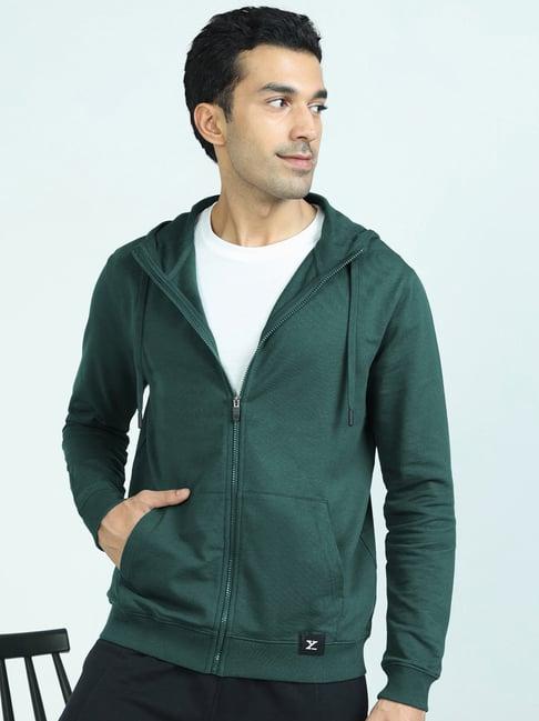 xyxx forest green relaxed fit hooded sweatshirt