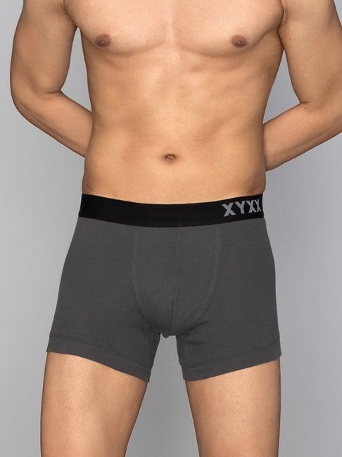 xyxx charcoal grey cotton trunks