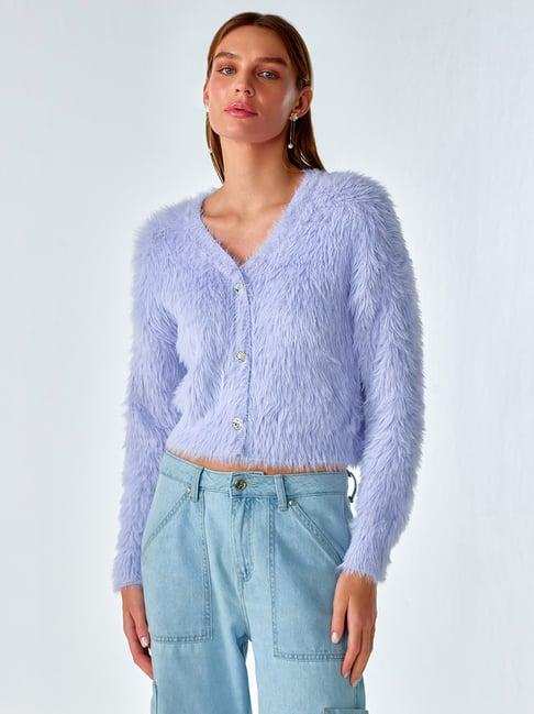 cover story lilac regular fit sweater