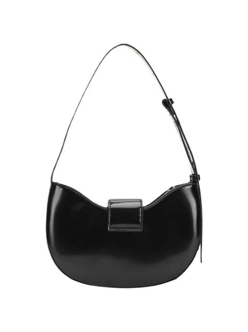 calvin klein black medium off duty hobo bag