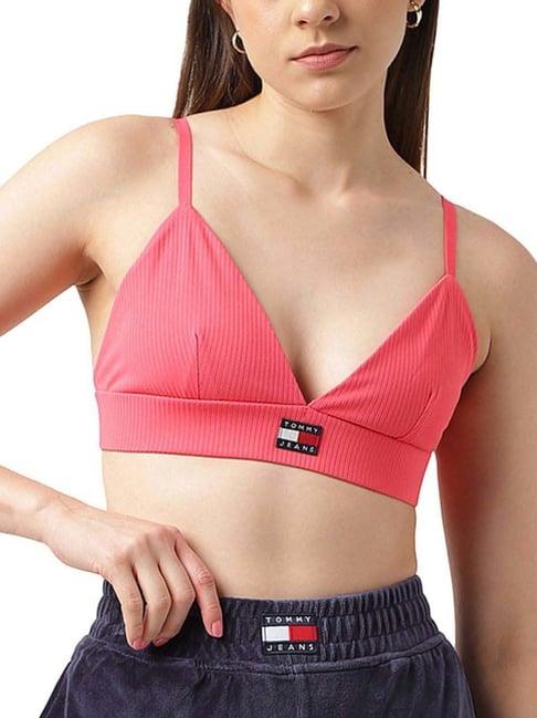 tommy hilfiger laser pink sports bra