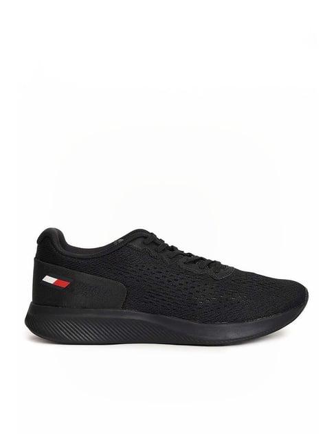 tommy hilfiger men's black sneakers