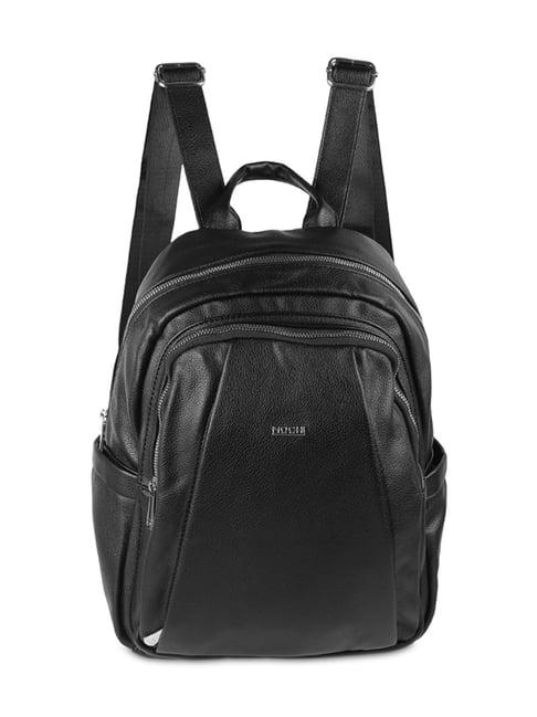 mochi black stylish medium backpack