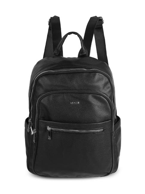 mochi black stylish medium backpack