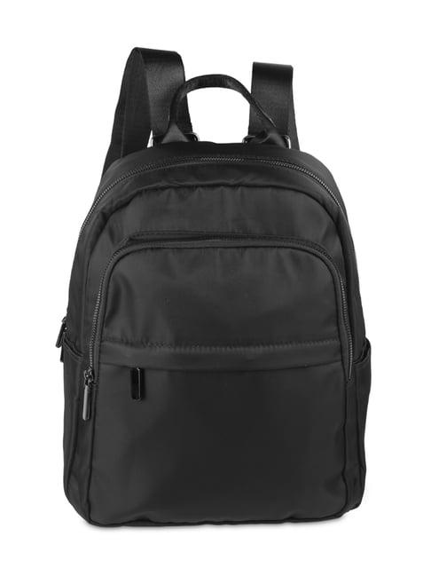 mochi black stylish medium backpack