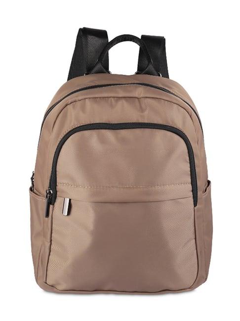 mochi beige stylish medium backpack