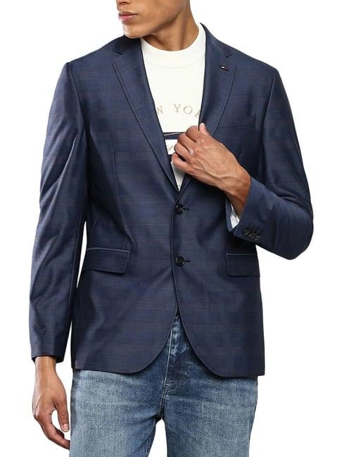 tommy hilfiger desert sky cotton regular fit blazer