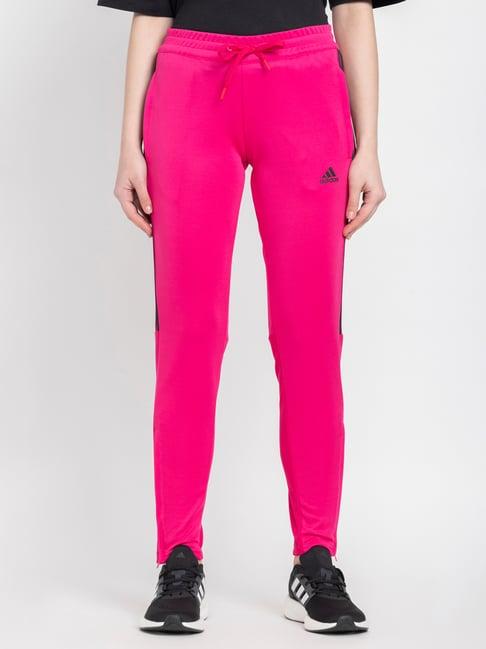 adidas pink striped track pants